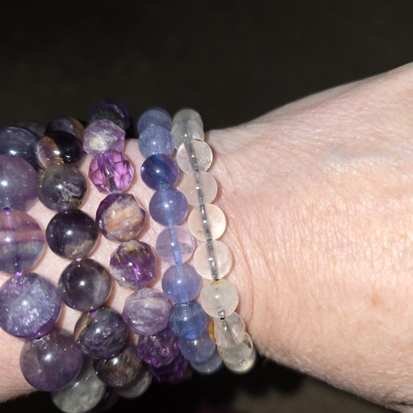 8mm Herkimer Diamond Bracelet - Picture 14 of 15